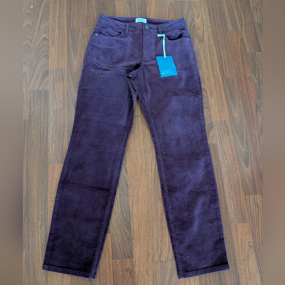 Stitch Fix Market & Spruce Corduroy Slim Pants Size 4 NWT